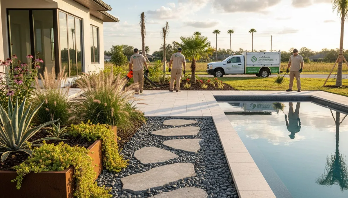 Landscaping service in Tampa, FL for residential yard maintenance and landscape design
